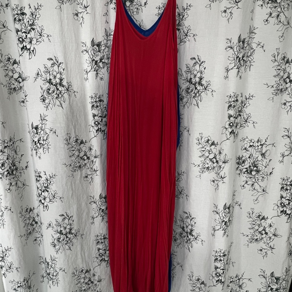 Lovestitch Red Sleeveless V-Neck Sundress Maxi